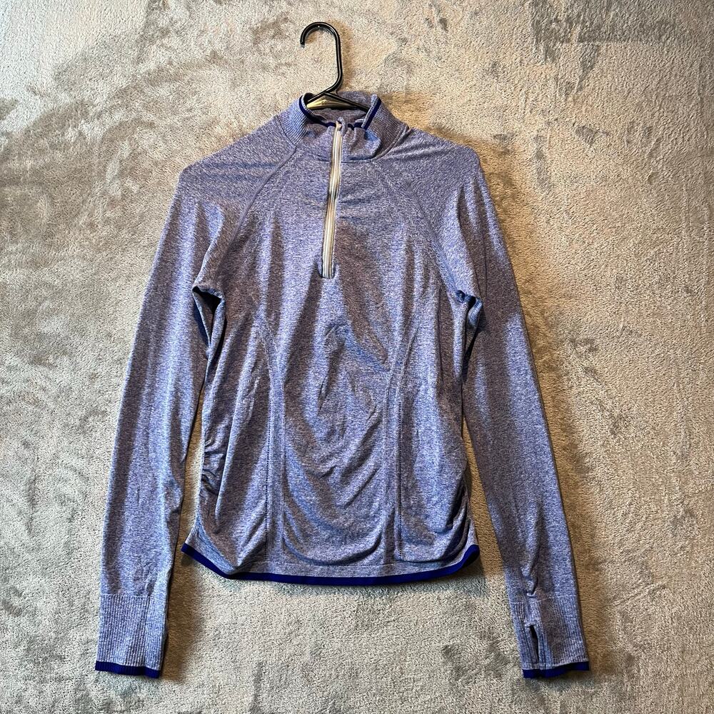 Athleta Fastest Track Long Sleeve Active Half Zip Up Size Medium